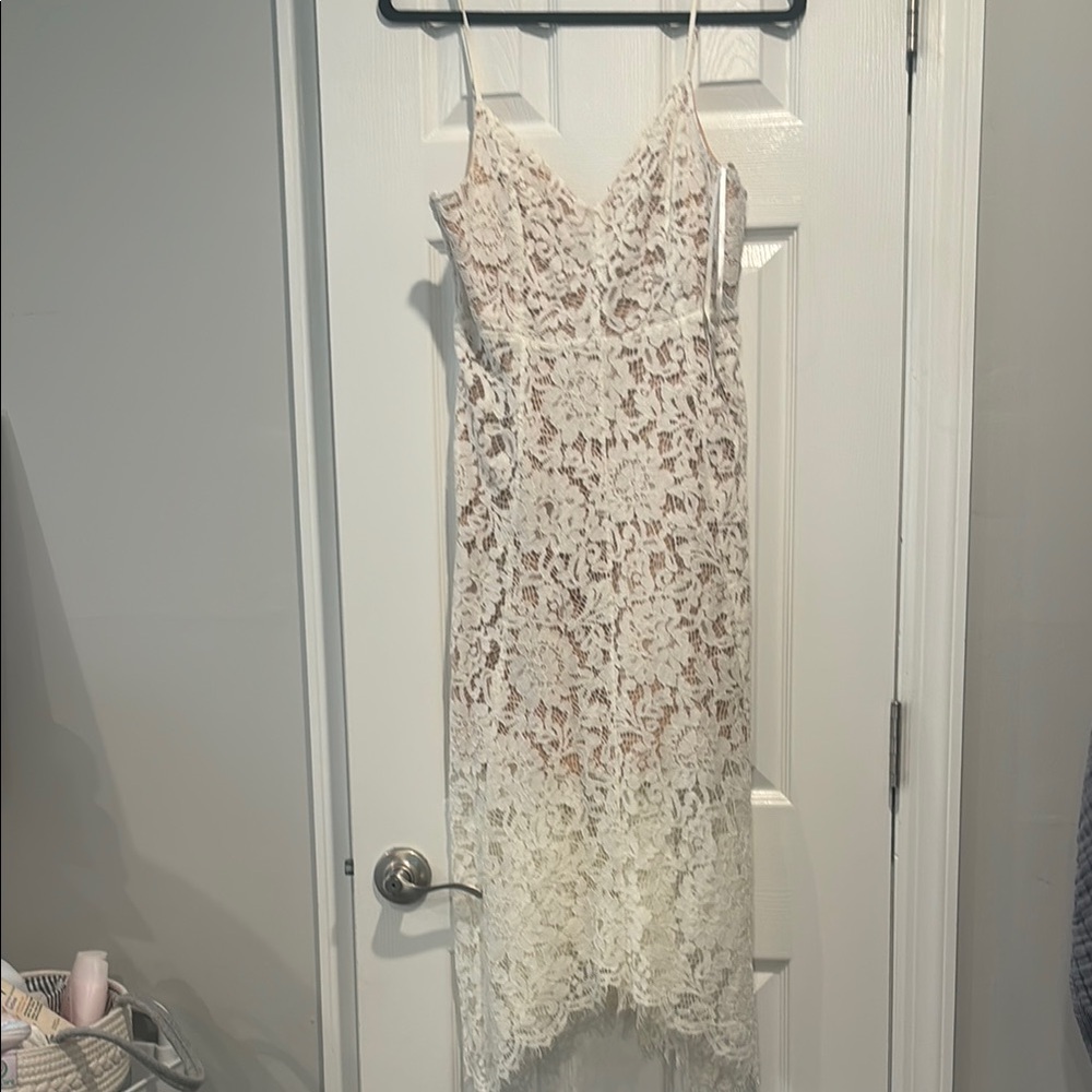 Lulu's Cream Lace Dress